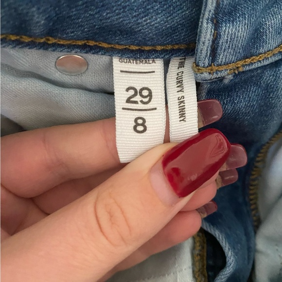 Ann Taylor Curvy Skinny High Rise Cropped Jeans - Picture 6 of 6